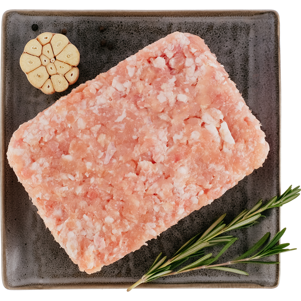 Minced meat “Chicken with bacon” trumpet, chilled, 1 kg (packing 0.6 - 0.7 kg)