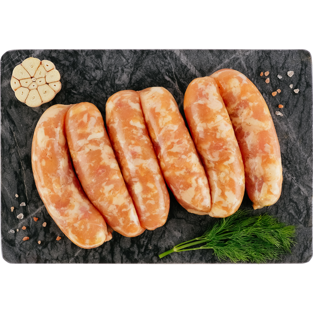 Chilled poultry sausages “Ozeretskie”, 1 kg (packing 0.6 - 0.7 kg)