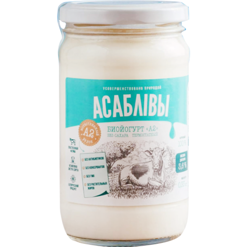 Bioyogurt “Asablivy A2” 3.6%, 330 g