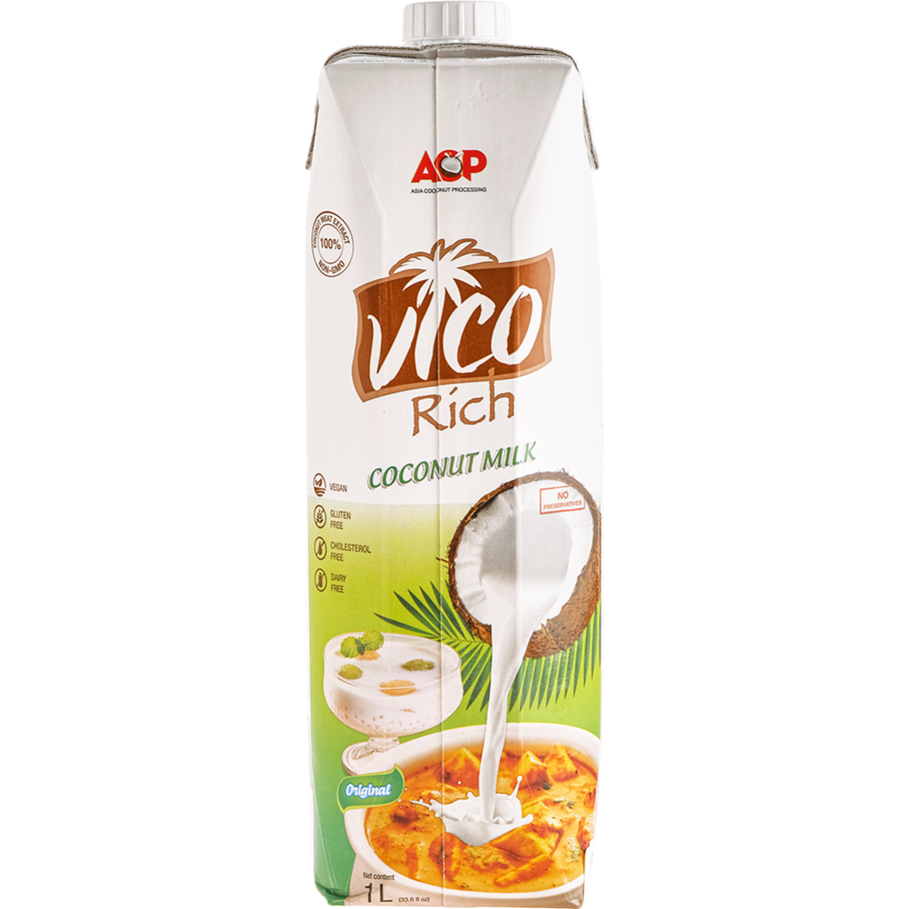 Coconut milk “Vico Rich” UHT, 16-19%, 1 l