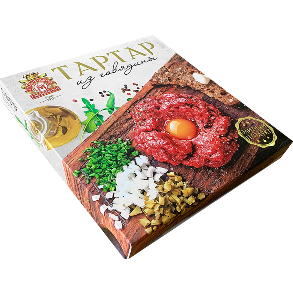 Semi-finished minced meat Beef Tartar, vacuum, 0.220 kg