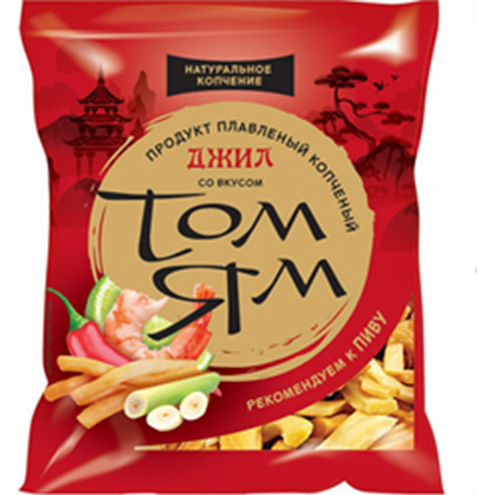 Processed smoked cheese “Jil” with Tom Yam flavor 40%, 100 g