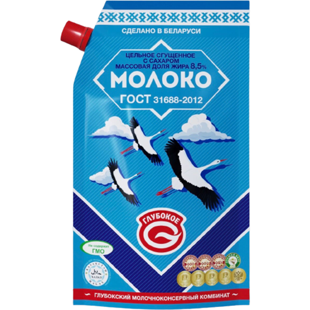 Condensed milk “Glubokoe” whole, with sugar, 8.5%, 280 g