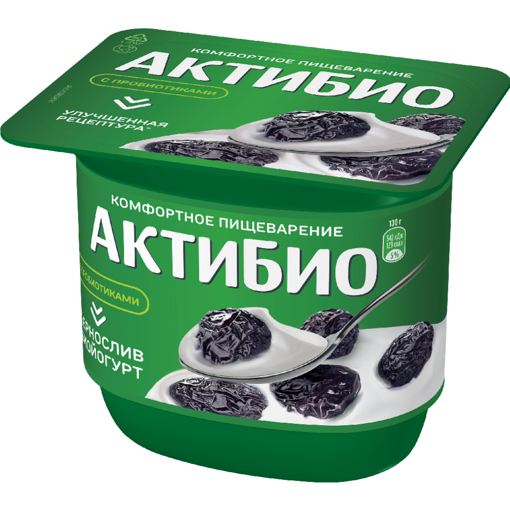 Биойогурт «АктиБио» с черносливом 2,9%, 130 г