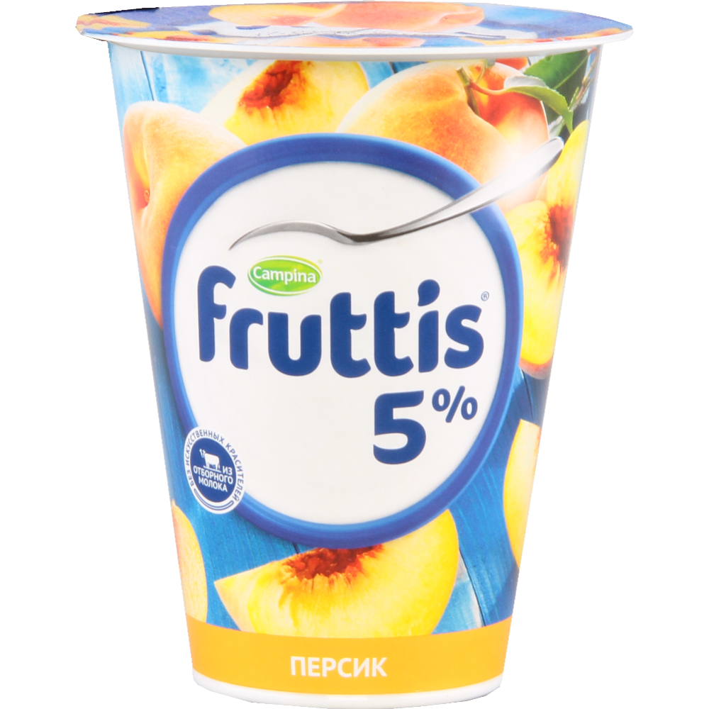 Йогуртный продукт «Fruttis» персик, 5%, 290 г