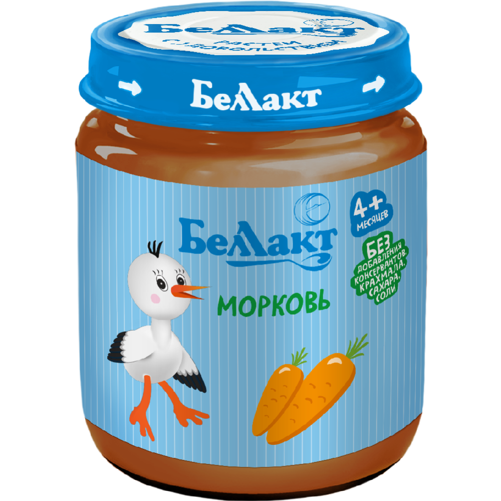 Пюре овощное «Беллакт» морковь, 100 г