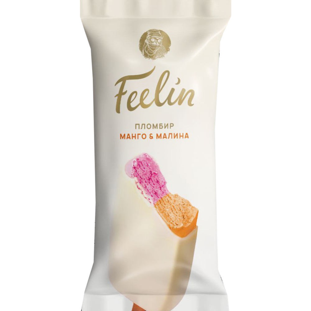 Ice cream “Feelin” ice cream with mango and raspberry flavor, 60 g